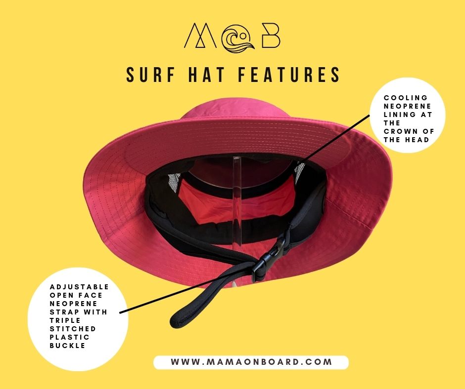 pink surf hat